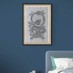 Lord Ganesh - Gond Canvas Painting