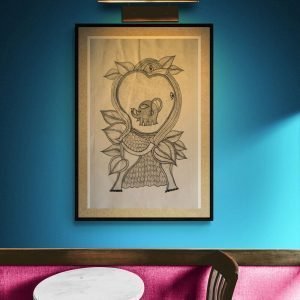 Lord Ganesh - Gond Canvas Painting