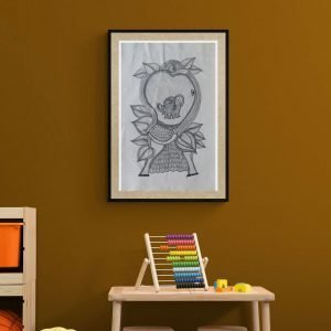 Lord Ganesh - Gond Canvas Painting