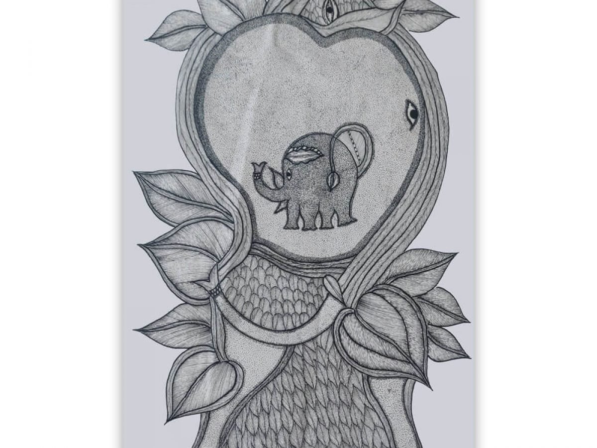 Lord-Ganesh-made-by-leaves-