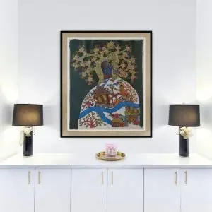 villagers-and-nature- Gond-Canvas-Painting