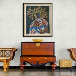 villagers-and-nature- Gond-Canvas-Painting