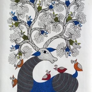 Deer - Gond Canvas Painting