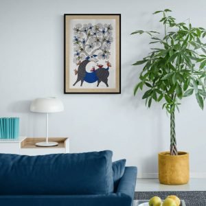 Deer - Gond Canvas Painting