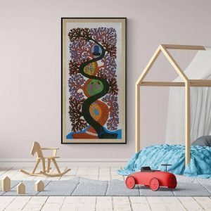 Formation of Life - Gond Canvas Painting