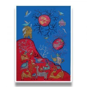 Wild Life - Gond Canvas Painting