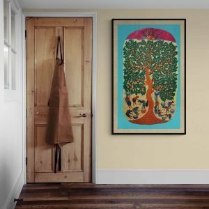 Women Collecting Mahua - Gond Canvas Painting