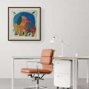 Wild Animals and Birds - Gond Canvas Painting