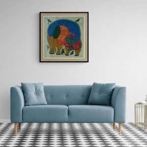 Wild Animals and Birds - Gond Canvas Painting