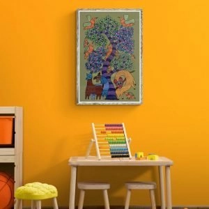 Animal and birds in the willd Canvas Paintings