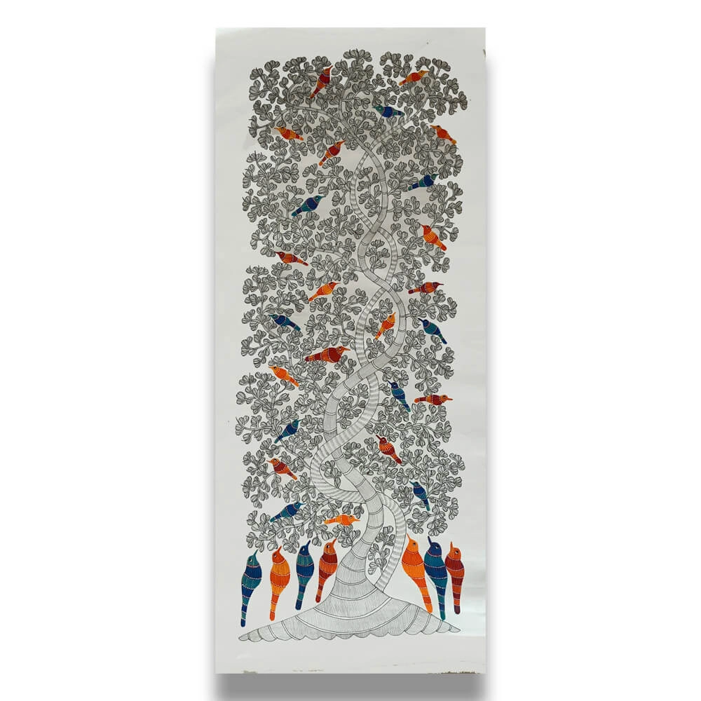 Bird resting on Tree Wall Decor 1
