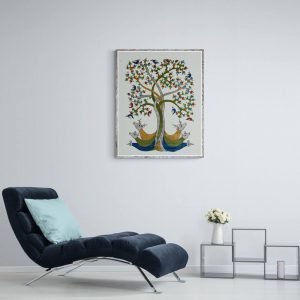 Deers and birds embeded in nature 3