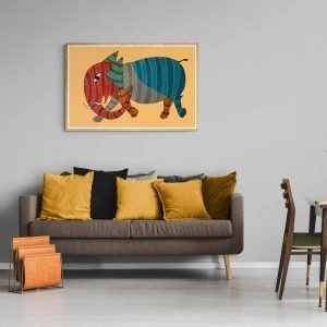 Elephant canvas painting 3