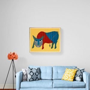 Lion in the wall decor 1