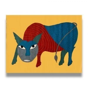 Lion in the wild canvas painting