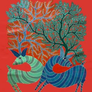 Pair of Deer Canvas Painting 2