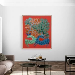 Pair of Deer tribal Painting