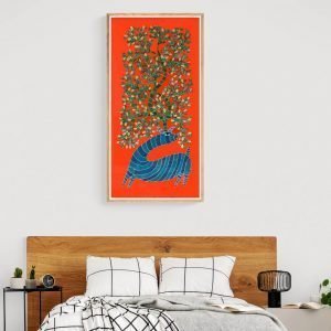 The Blue Deer Wall Decor