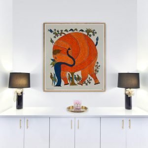 The Elephant Acrylic Painting