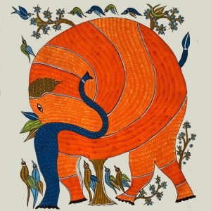 The Elephant Tribal Painting