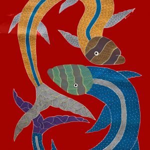 Two fishes canvas Painting 4