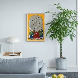 Wild Deers under a tree Canvas Painting 2