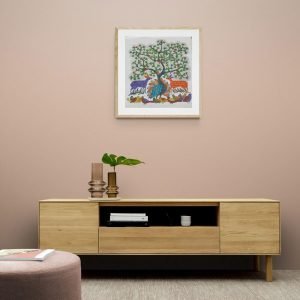 Deer,-peacock-and-Birds-Canvas-Painting