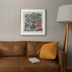 Deer,-peacock-and-Birds-Wall-Art