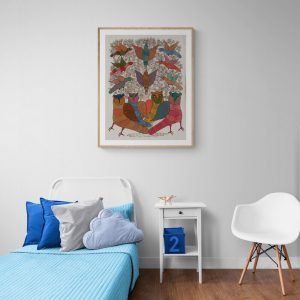 Family-of-Owls-Acrylic-Painting