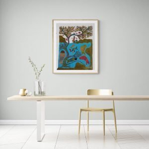 Man Fishing Wall Art