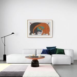 Monitor-Lizards-and-Peacock-Wall-Art