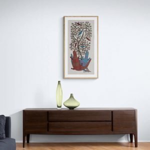 Monitor-Lizards-under-a-tree-canvas-painting