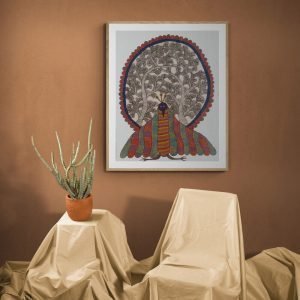 Peacock-in-the-wild-painting