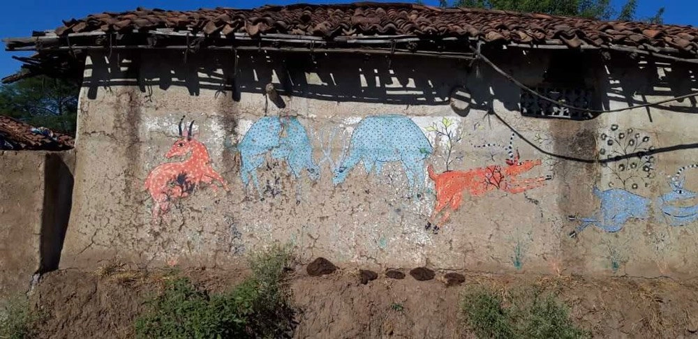 Wall Art on Mud House