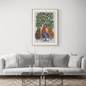 Wild-boar-family-Acrylic-Painting