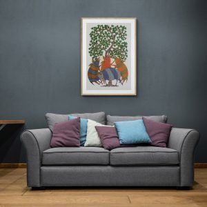 Wild-boar-family-Canvas-Painting
