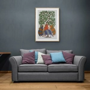 Wild-boar-family-Canvas-Painting