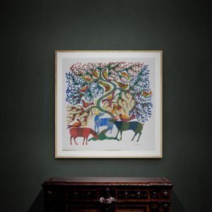Wild-deers-under-a-tree-home-decor