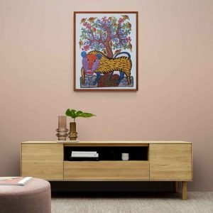 Angry Tiger Gond Painting