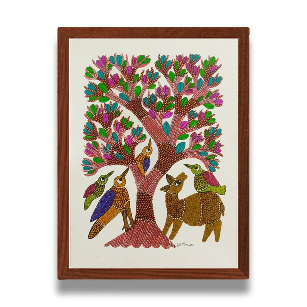 Animals in the Wild Framed Painting