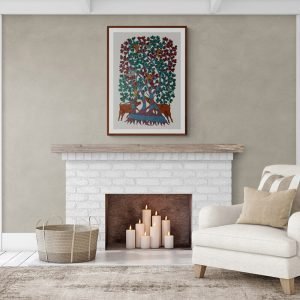 Animals under a tree Gond Art