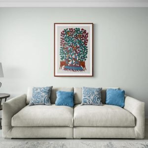 Animals under a tree Tribal Art