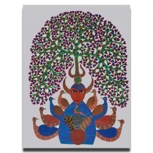 Bade Dev Gond Canvas Painting