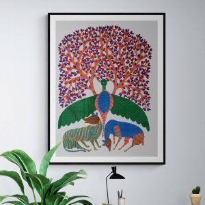 Bird and Wild Animals Gond Art