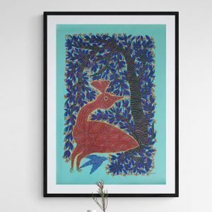 Bird in the forest canvas painting