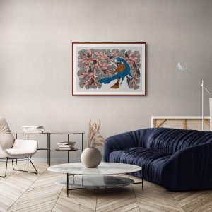 Bird on a Branch Gond Art