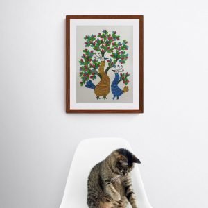 Birds Paper Gond Painting
