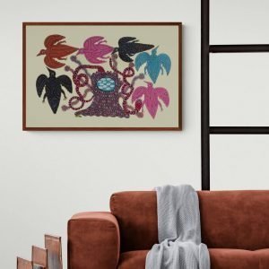 Birds and nest pithora art