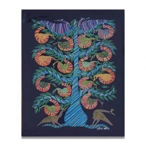 Birds on a tree Bhil art