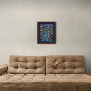 Birds on a tree Pithora painting